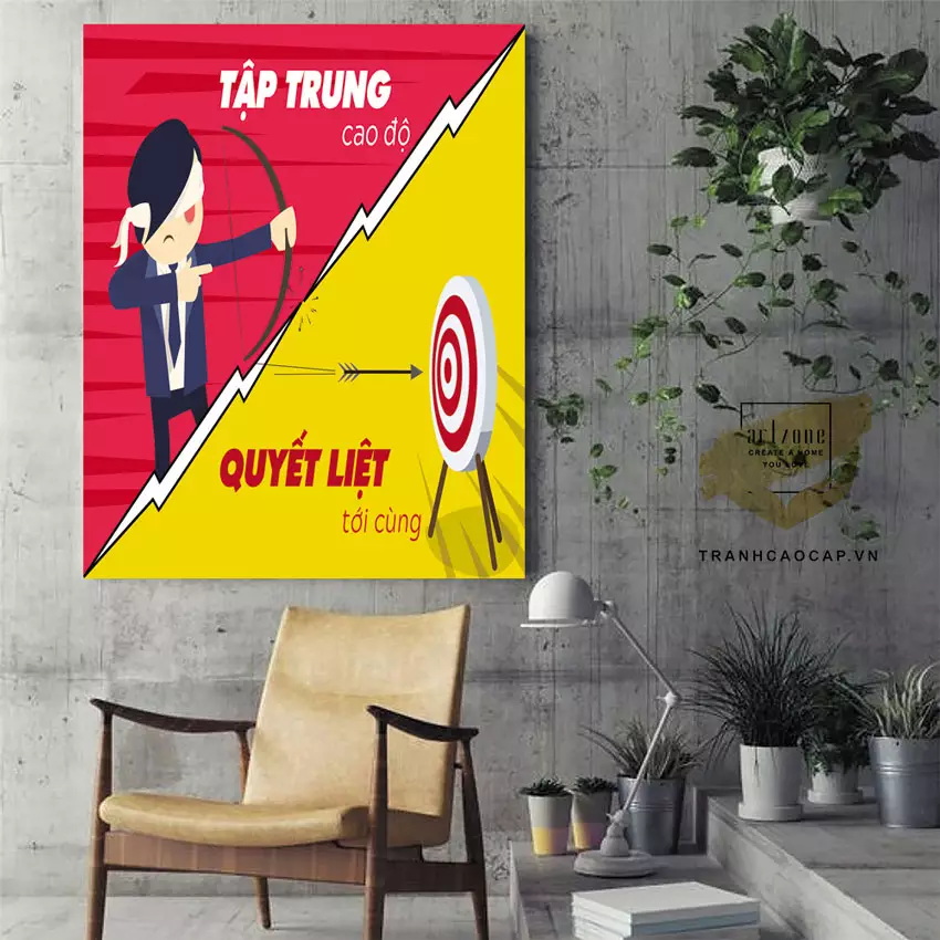 Tranh slogan tạo động lực và truyền cảm hứng làm việc