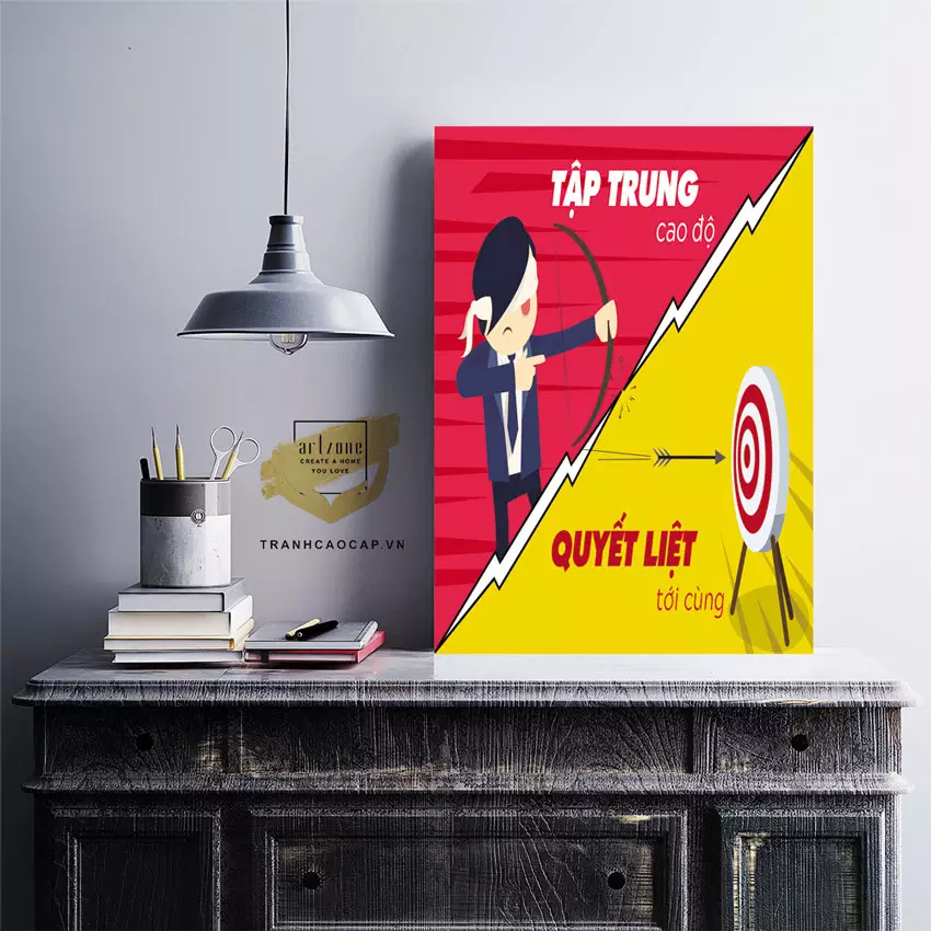 Sử dụng ánh sáng để làm nổi bật vẻ đẹp của tranh slogan