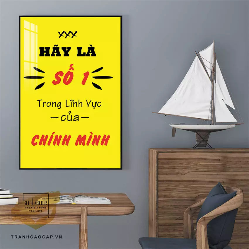 Bố trí tranh hợp lý để tạo không gian hài hòa