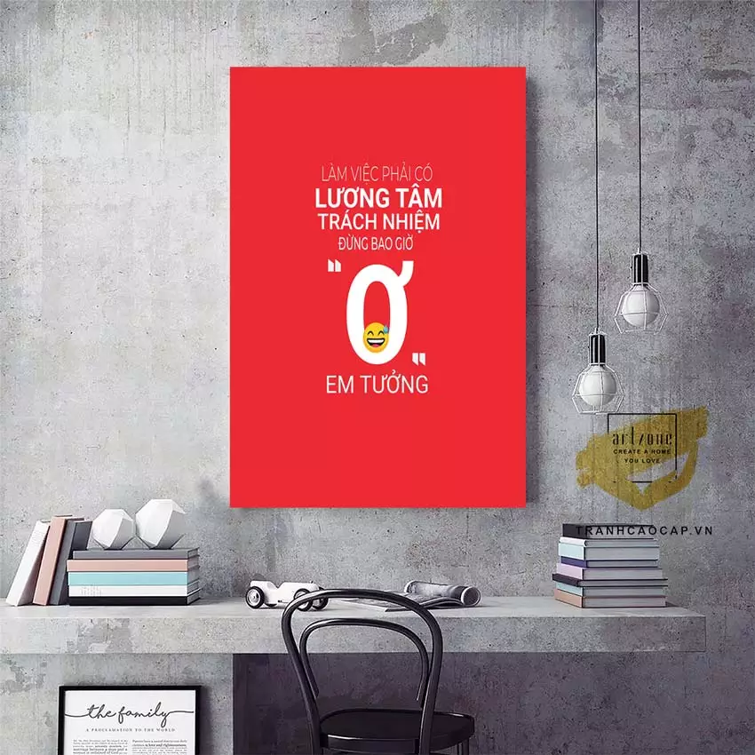 Không gian làm việc chuyên nghiệp và truyền cảm hứng với tranh mica