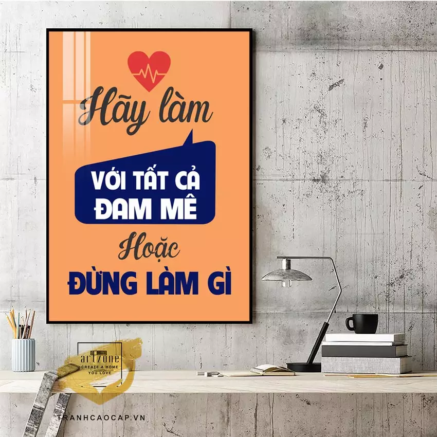 Tranh slogan phù hợp với phong cách hiện đại