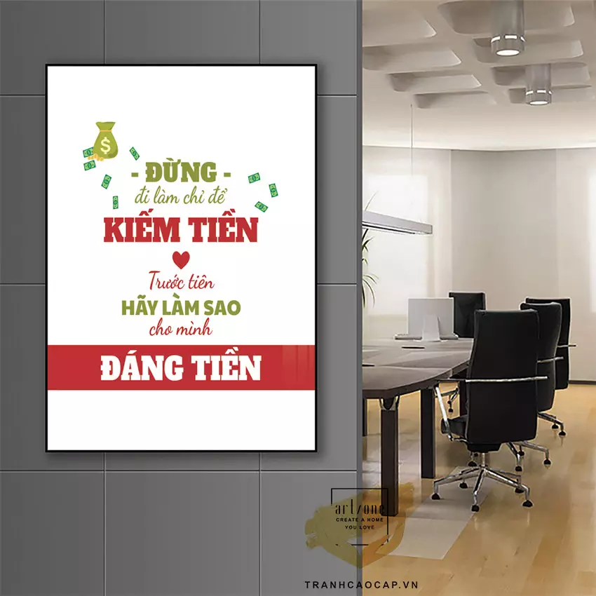 Giải pháp treo tranh phù hợp với không gian văn phòng