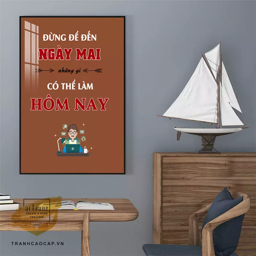 Tranh Slogan Tạo Động Lực Làm Việc Hiệu Quả