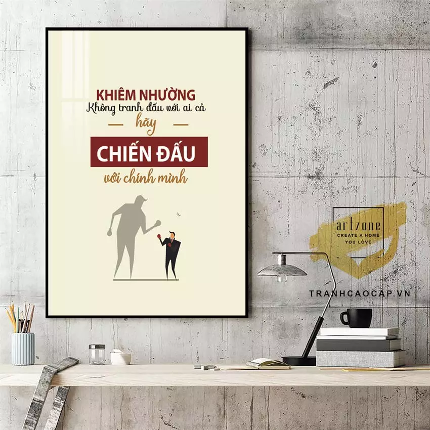 Cách treo tranh động lực văn phòng đúng cách