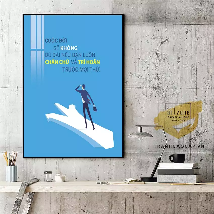 Ưu điểm của tranh mica slogan tiếng Việt