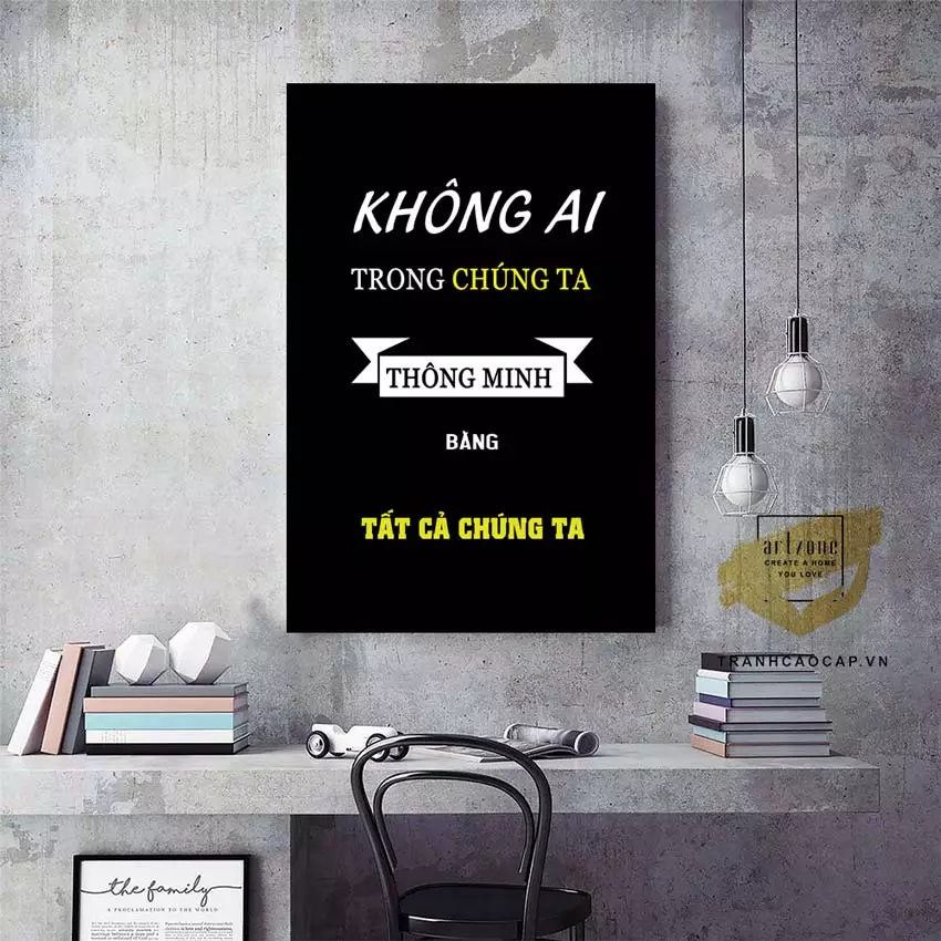 Tranh mica tiếng Việt
