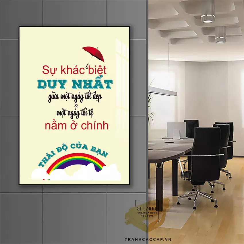 Mẫu tranh mica slogan AZ1-1419-MICA