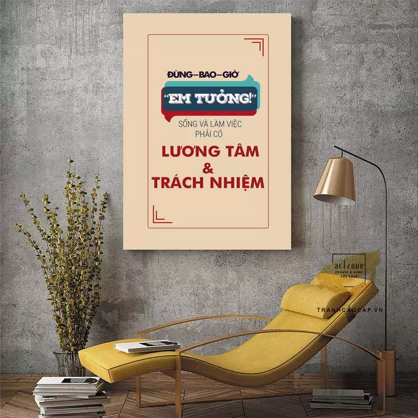 Lỗi màu sắc tranh không hài hòa nội thất