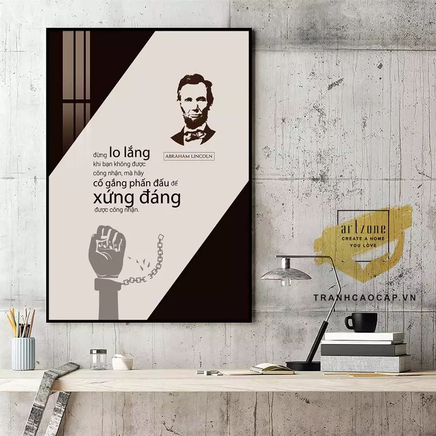 Tranh slogan tạo động lực làm việc