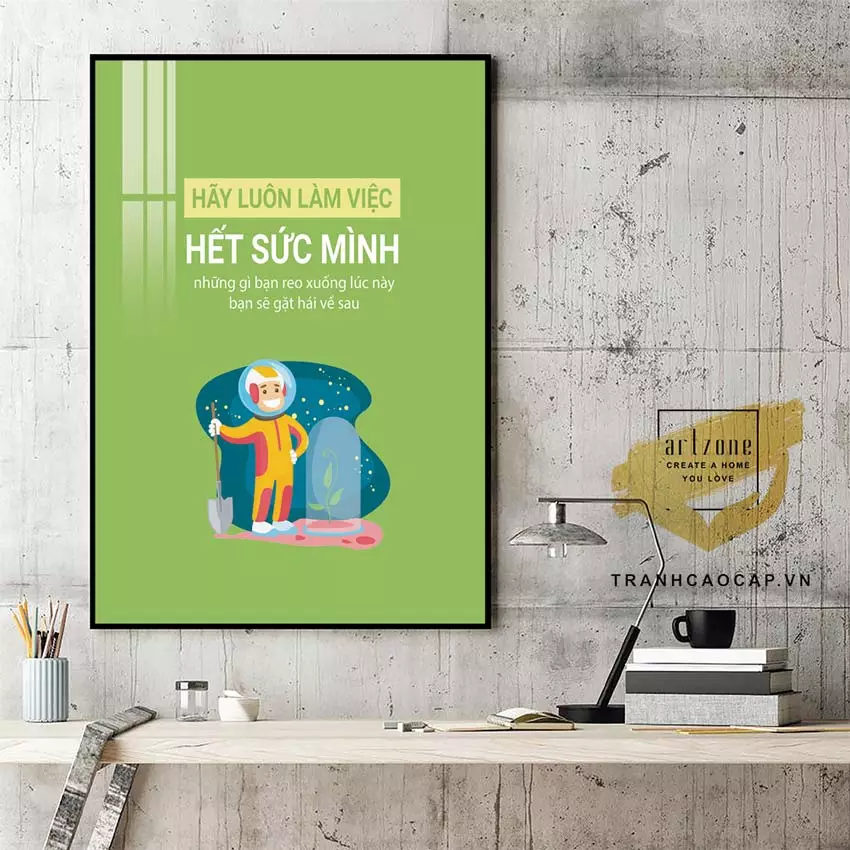 Tranh mica động lực cho văn phòng hiện đại