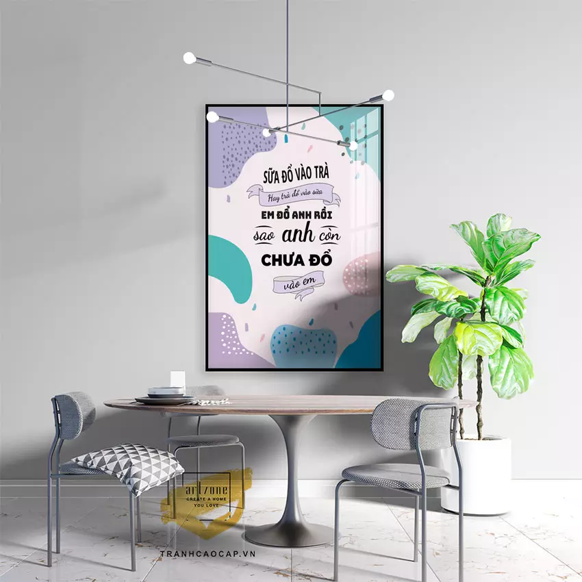Tranh Mica Slogan Văn Phòng AZ1-1359-MICA