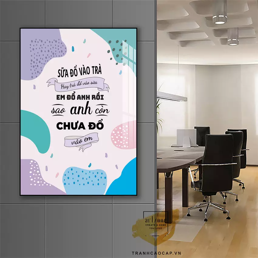 Bố Trí Tranh Mica Trong Văn Phòng AZ1-1359-MICA