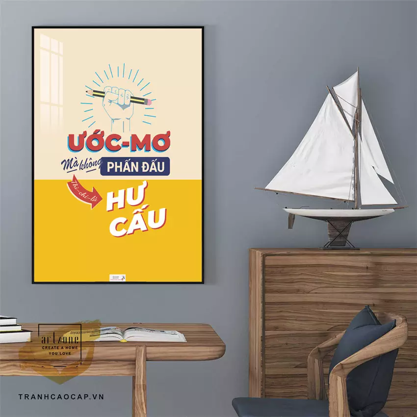 Kích thước tranh cân xứng với không gian