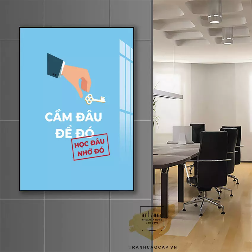 Tranh slogan tạo động lực AZ1-1424-MICA khung nhôm Tranh slogan tạo động lực AZ1-1424-MICA khung nhôm