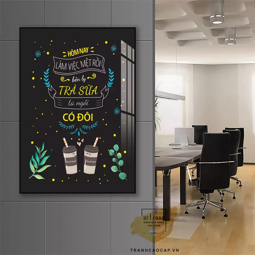 Bố cục tranh slogan hài hòa