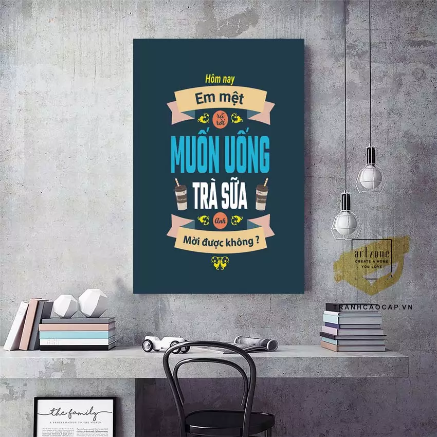 Gợi ý bố cục treo tranh mica động lực