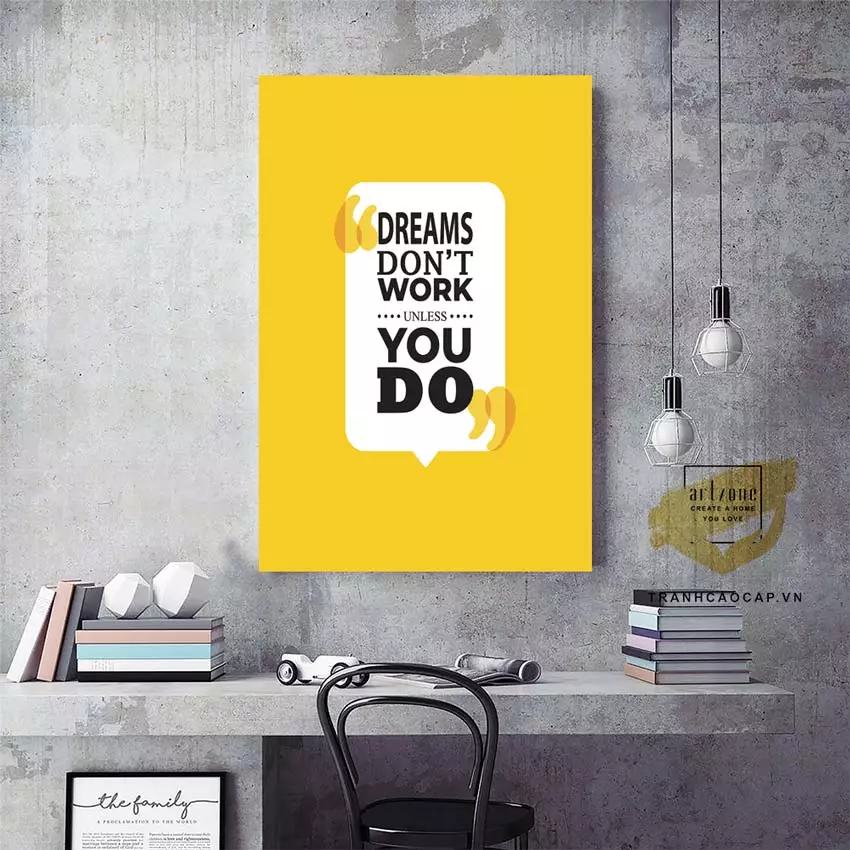 Tranh mica slogan tiếng Việt - Nguồn cảm hứng bất tận cho không gian làm việc