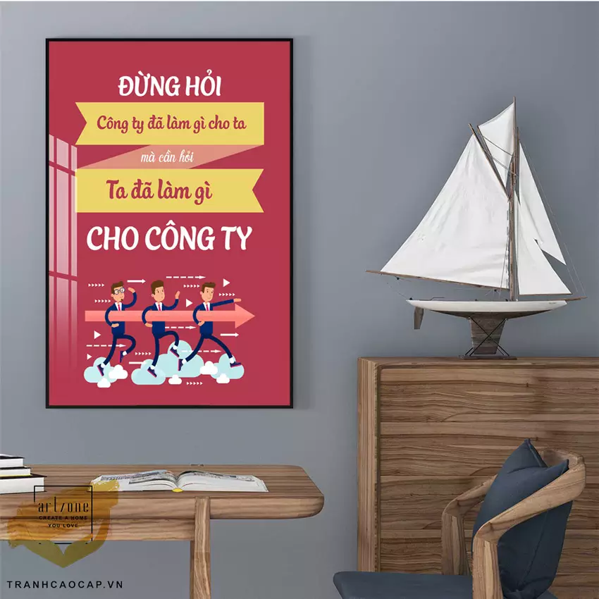Tranh mica động lực với nhiều kích thước khác nhau