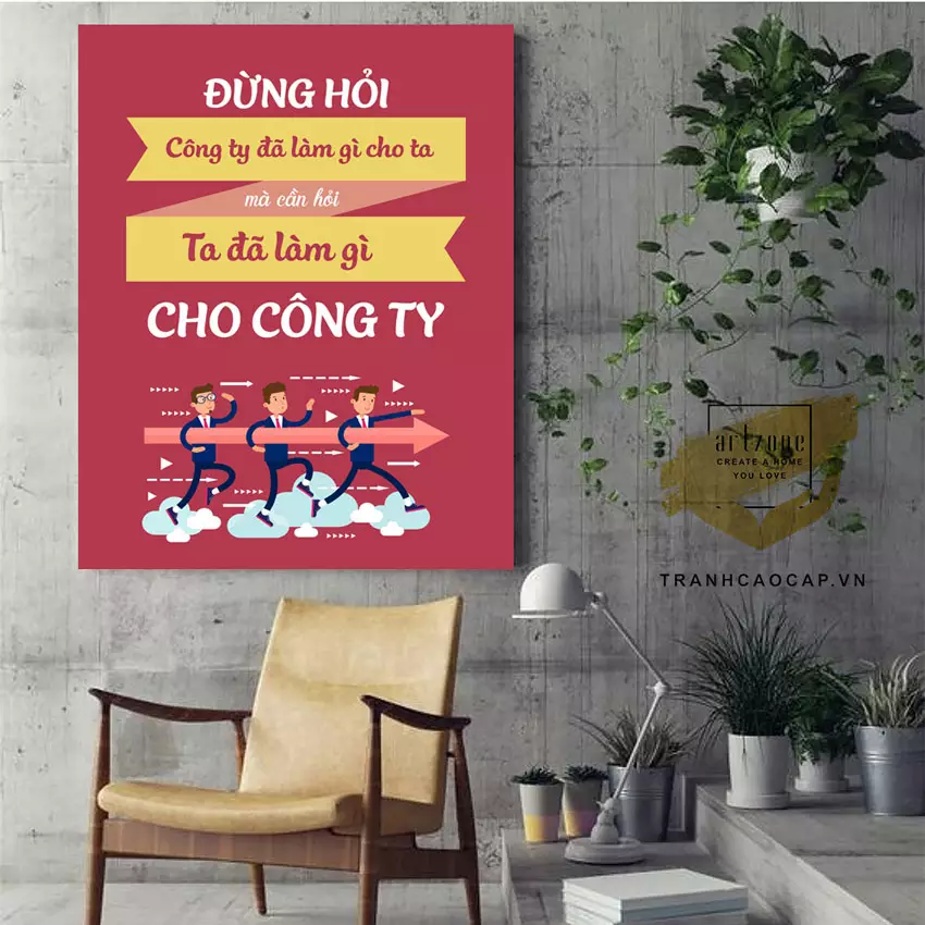 Tranh mica động lực tại Tranh Cao Cấp .VN