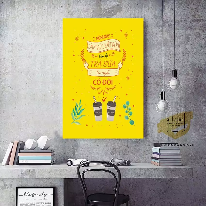 Tranh mica slogan tiếng Việt thể hiện văn hóa doanh nghiệp