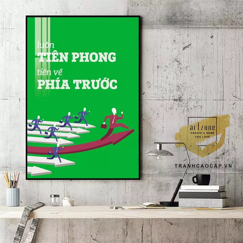 Tranh mica slogan tiếng Việt - Tuyên ngôn về giá trị doanh nghiệp