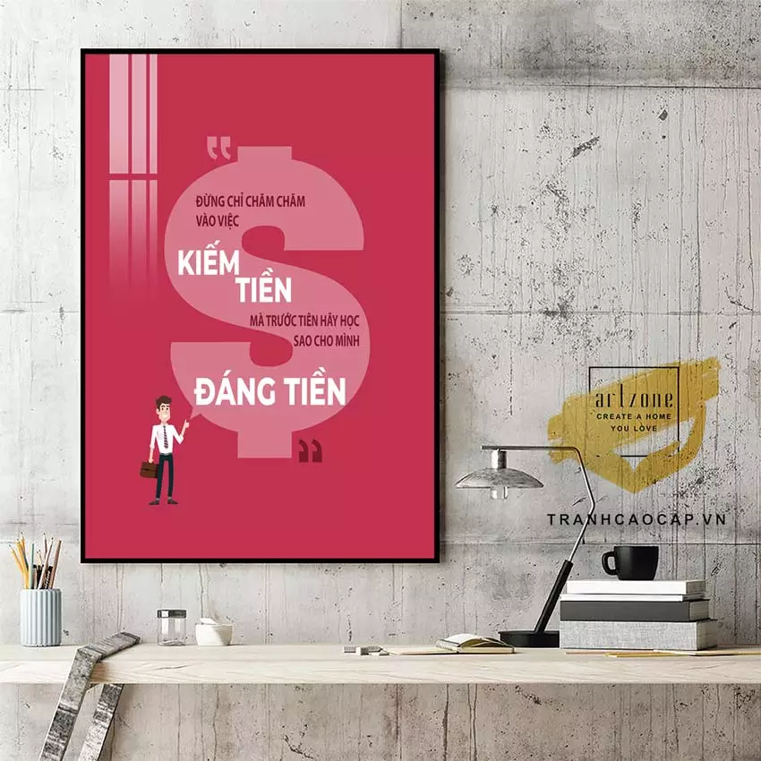 Tranh mica slogan tiếng Việt giúp xây dựng văn hóa doanh nghiệp