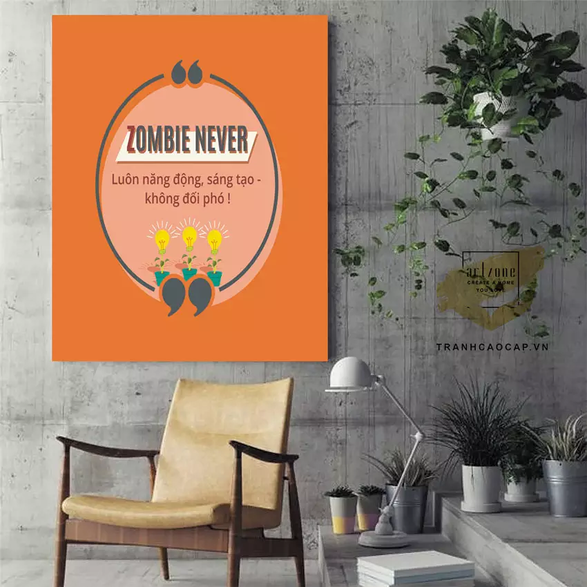 Tranh mica slogan tạo động lực làm việc cho nhân viên
