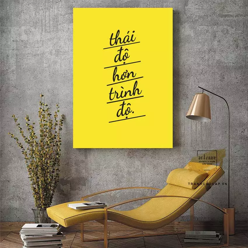 Tranh mica slogan với nhiều tùy chọn kích thước