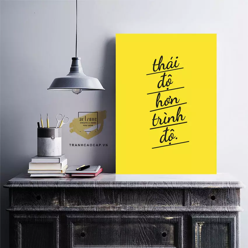 Tranh mica slogan món quà ý nghĩa cho doanh nghiệp