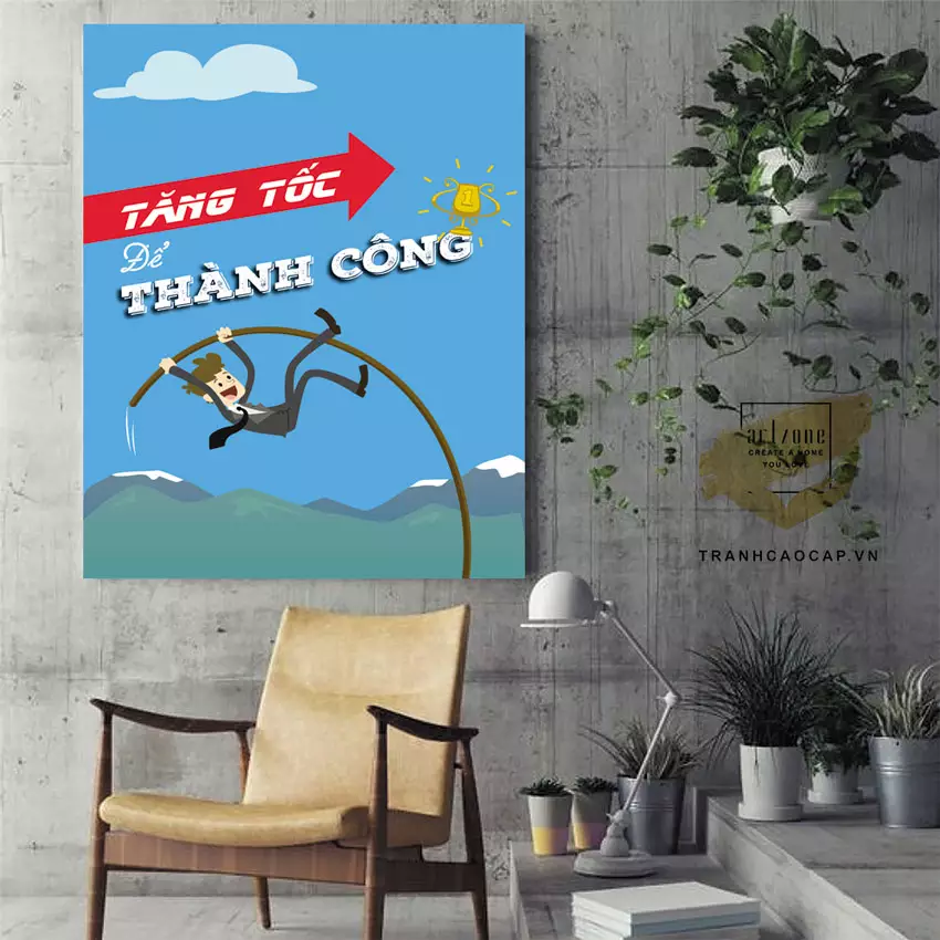 Tranh treo tường văn phòng tạo điểm nhấn cho không gian làm việc