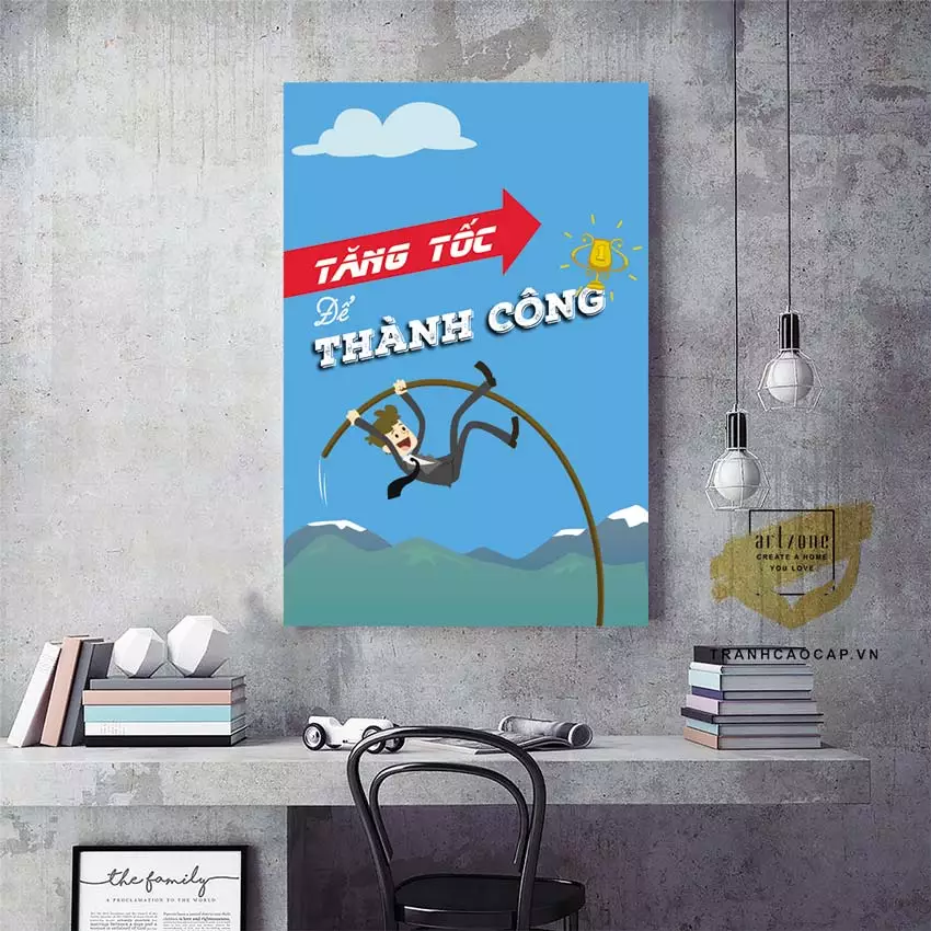 Tranh treo văn phòng cao cấp với thiết kế ấn tượng