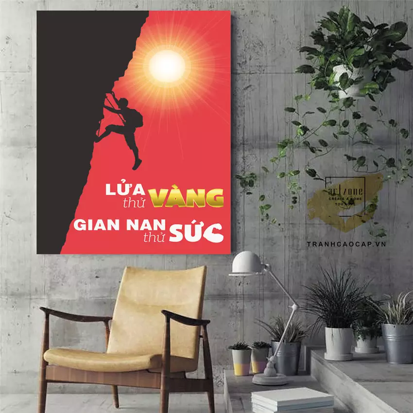 Tranh mica trong trang trí nội thất văn phòng