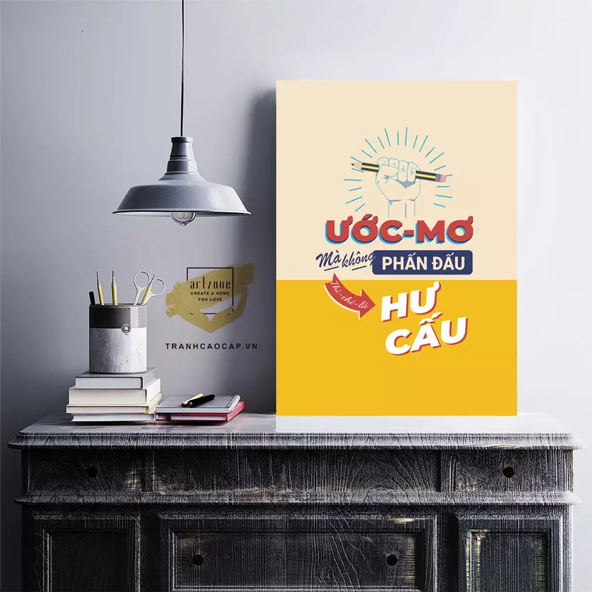 Tranh Mica Slogan AZ1-1452 Series với nhiều tùy chọn khung tranh