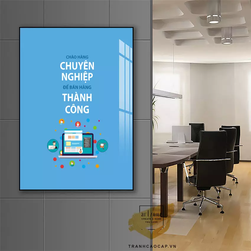 Tranh slogan tinh tế phù hợp với nhiều không gian khác nhau