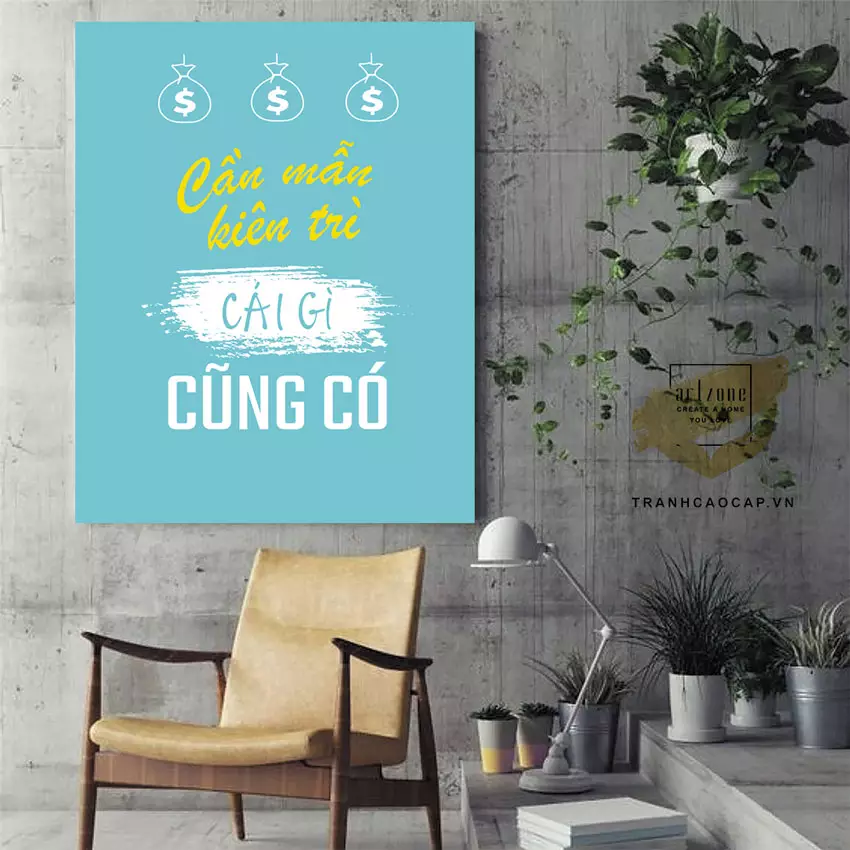 Tranh slogan hành lang văn phòng