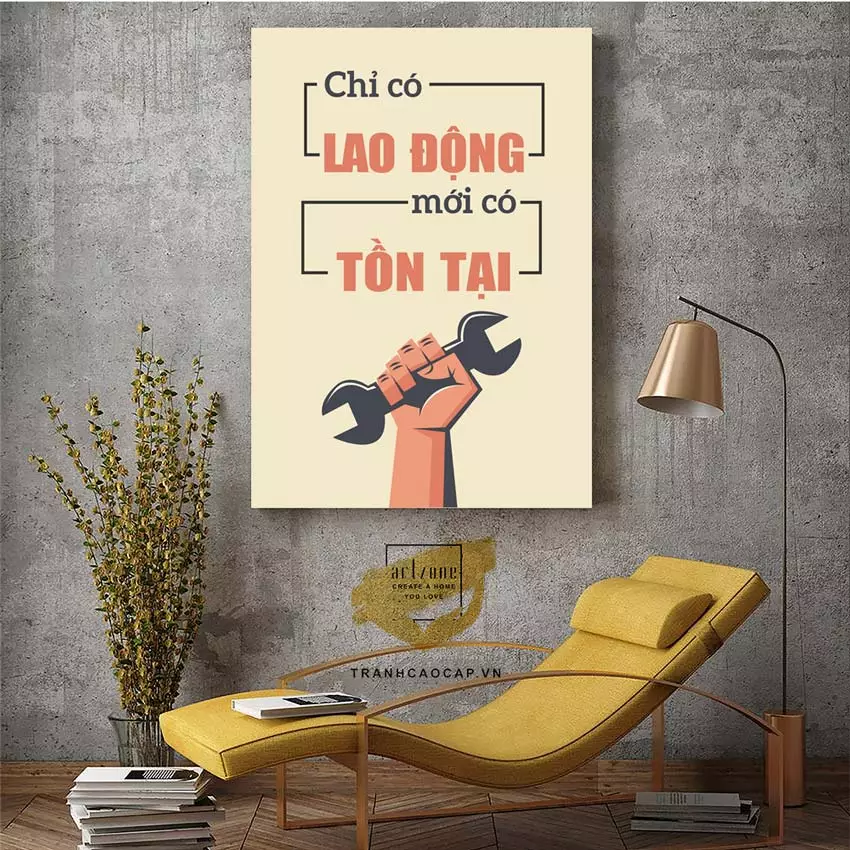 Bố cục treo tranh hợp lý tạo không gian hài hòa