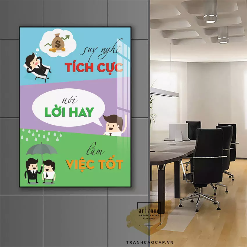 Tranh slogan với nội dung tích cực, truyền cảm hứng
