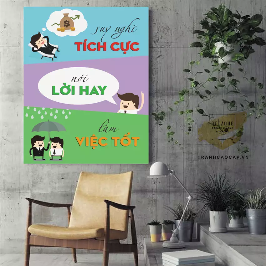 Tranh slogan AZ1-1456 Series với thông điệp ý nghĩa