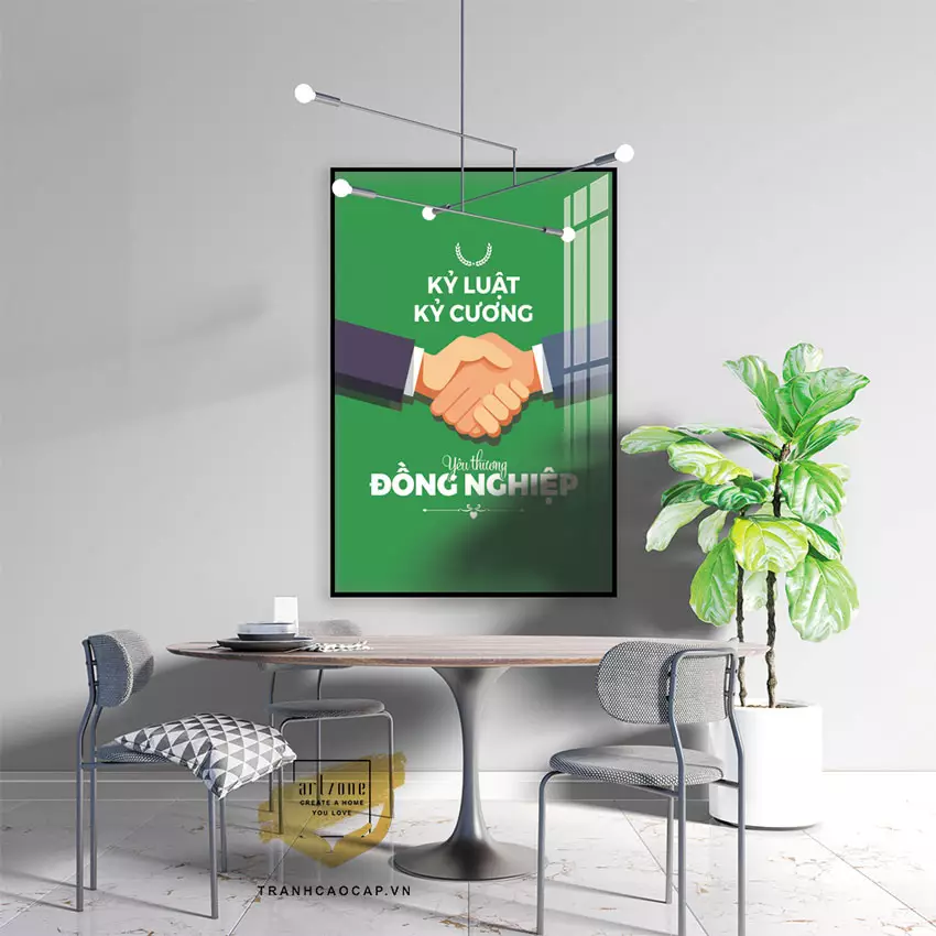 Sắp xếp tranh slogan thành bố cục hài hòa Sắp xếp tranh slogan thành bố cục hài hòa
