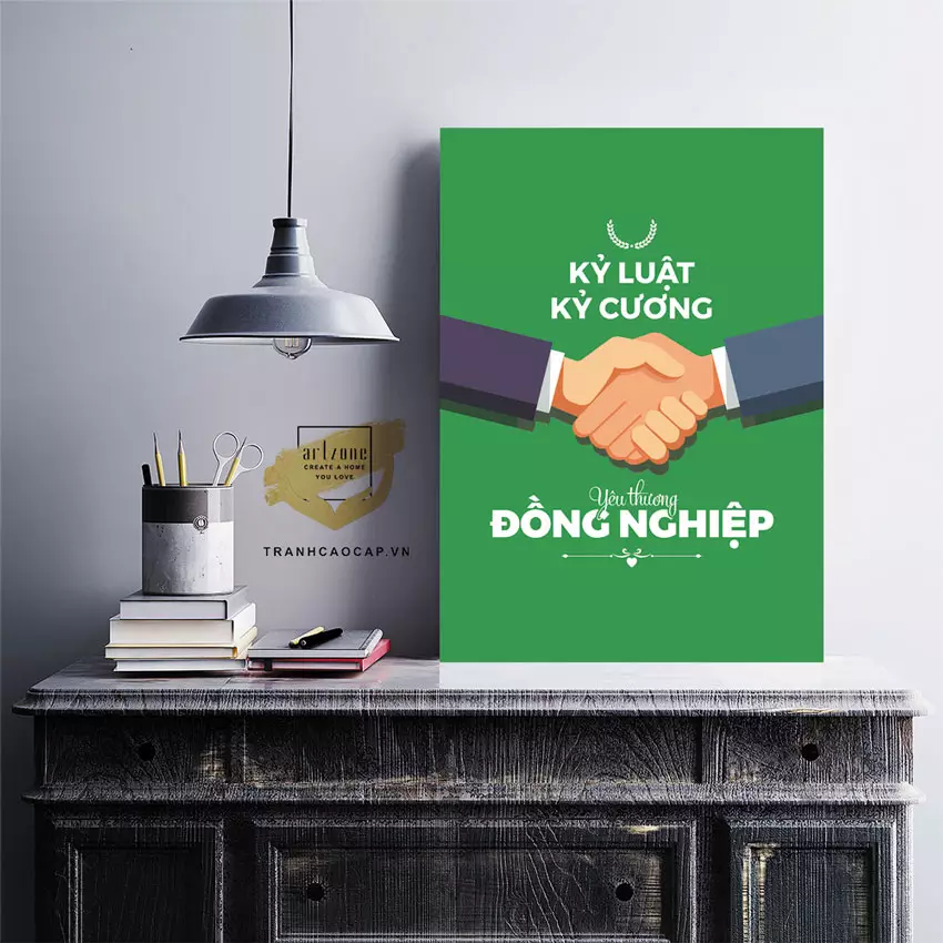 Tranh Mica Slogan AZ1-1459 đa dạng kích thước và mẫu mã