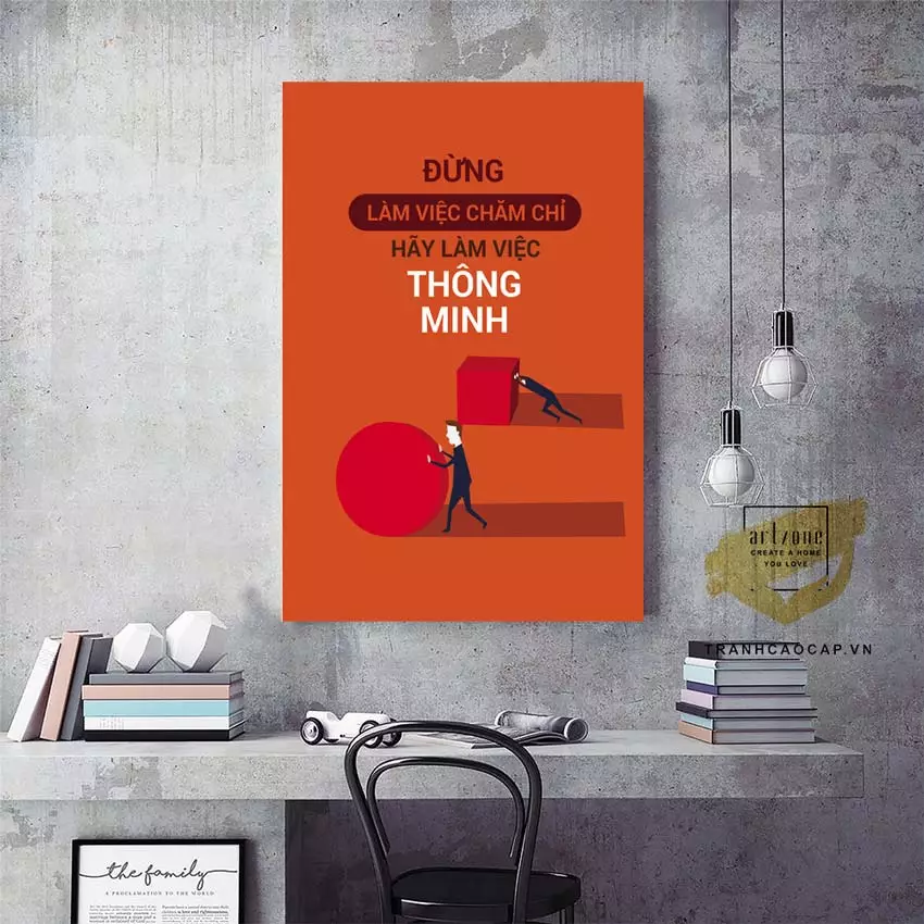 Tranh treo tường văn phòng mica đa dạng mẫu mã