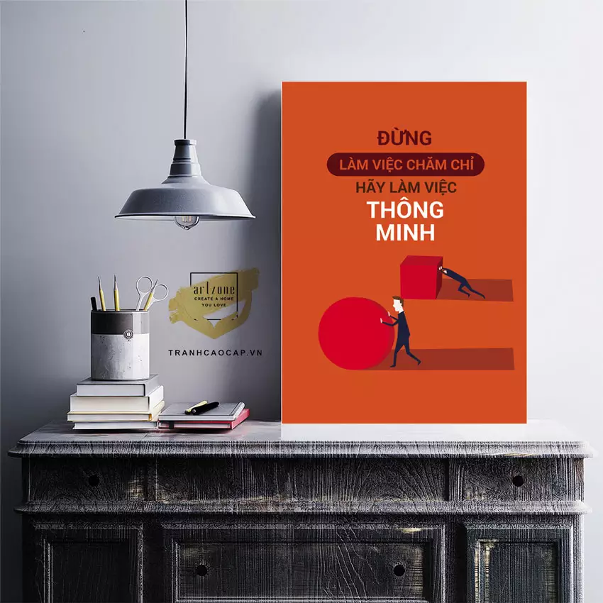Tranh treo tường văn phòng mica chất lượng cao