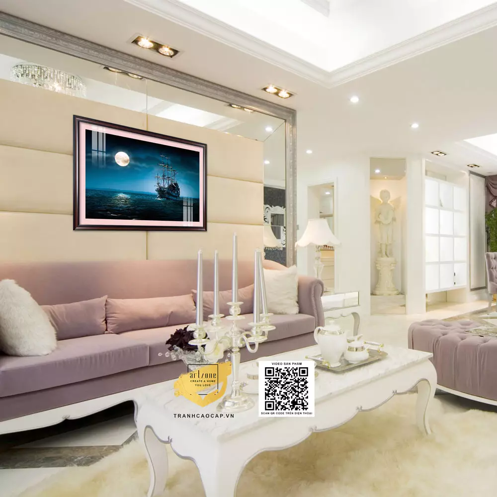 Tranh Thuận Buồm Mica - Biểu tượng của thành công và sự hòa hợp