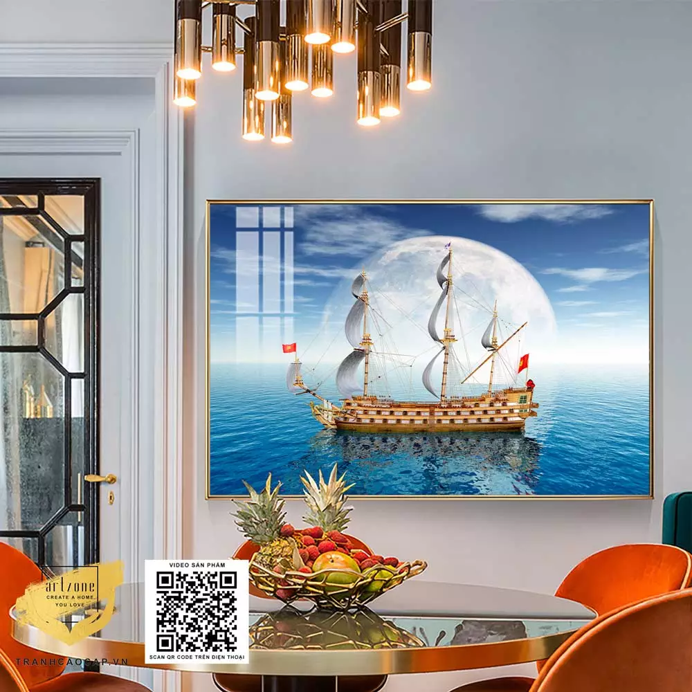 Tranh Thuận Buồm Xuôi Gió Mica - Biểu tượng của thành công