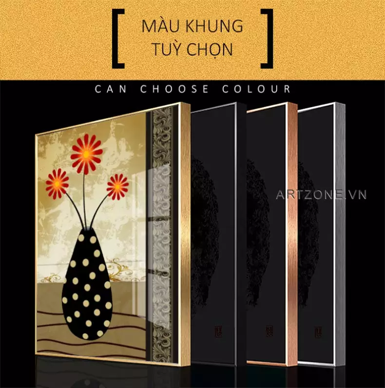 Tranh tĩnh vật Mica trong không gian phòng khách