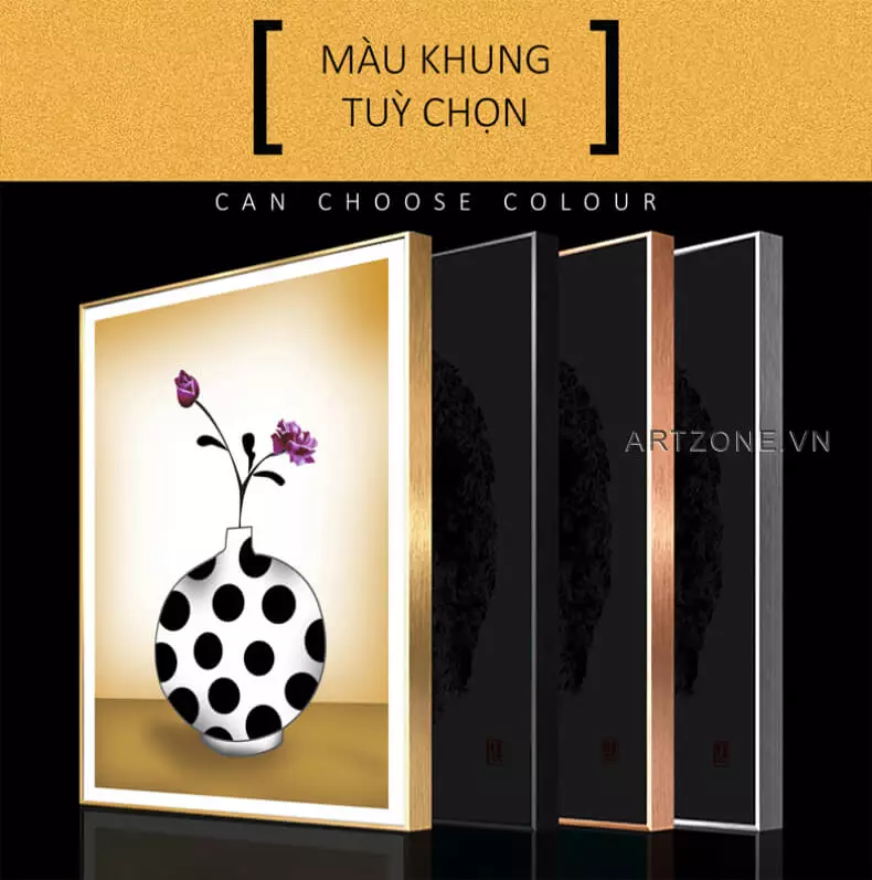 Ánh sáng đóng vai trò quan trọng trong việc làm nổi bật vẻ đẹp của tranh