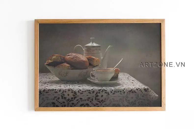Tranh tĩnh vật Mica trong phòng khách