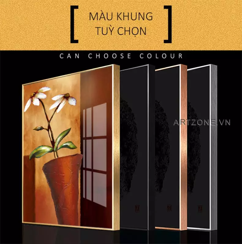 Kích thước tranh phù hợp