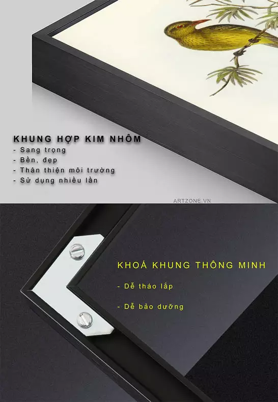 Kích thước tranh cân xứng với không gian