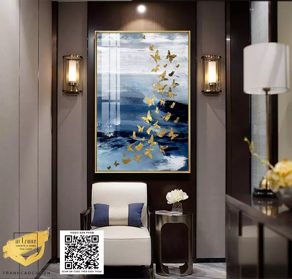 Treo tranh quá cao hoặc quá thấp